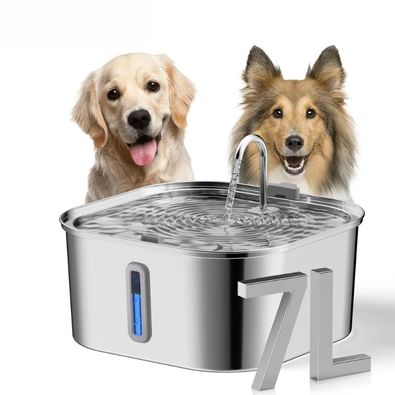 7L Large Capacity Stainless Steel Cat Water Fountain Dog Pet Automatic Drink Fountain Feeder Bowl Window Silent No Plug
7L Large Capacity Stainless Steel Cat Water Fountain Dog Pet Automatic Drink Fountain Feeder Bowl Window Silent No Plug