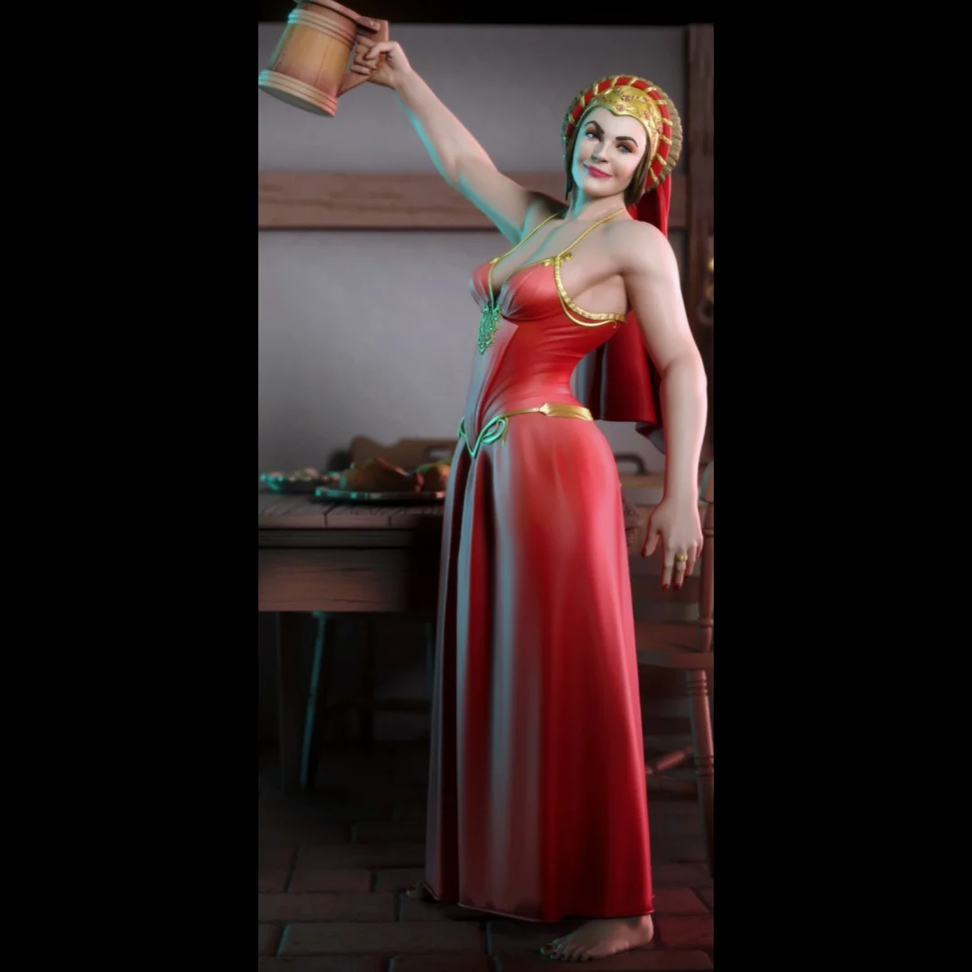 1/24 Scale 75mm height Resin Figure Assemble Model Kit pub proprietress Two versions Nsfw Unassembled and Unpainted 3D printing
1/24 Scale 75mm height Resin Figure Assemble Model Kit pub proprietress Two versions Nsfw Unassembled and Unpainted 3D printing