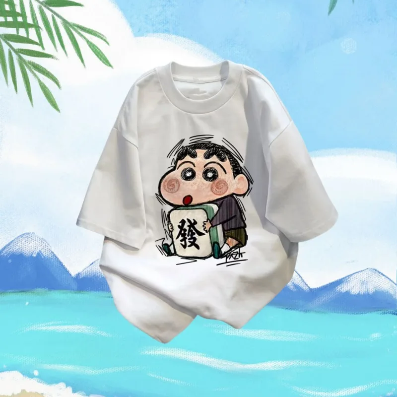 MOTO-мультяшный карандаш Шин Чан, летняя футболка, японский топ с героями мультфильмов, ретро футболка с короткими рукавами и круглым вырезом, издание для взрослых
MOTO-мультяшный карандаш Шин Чан, летняя футболка, японский топ с героями мультфильмов, ретро футболка с короткими рукавами и круглым вырезом, издание для взрослых