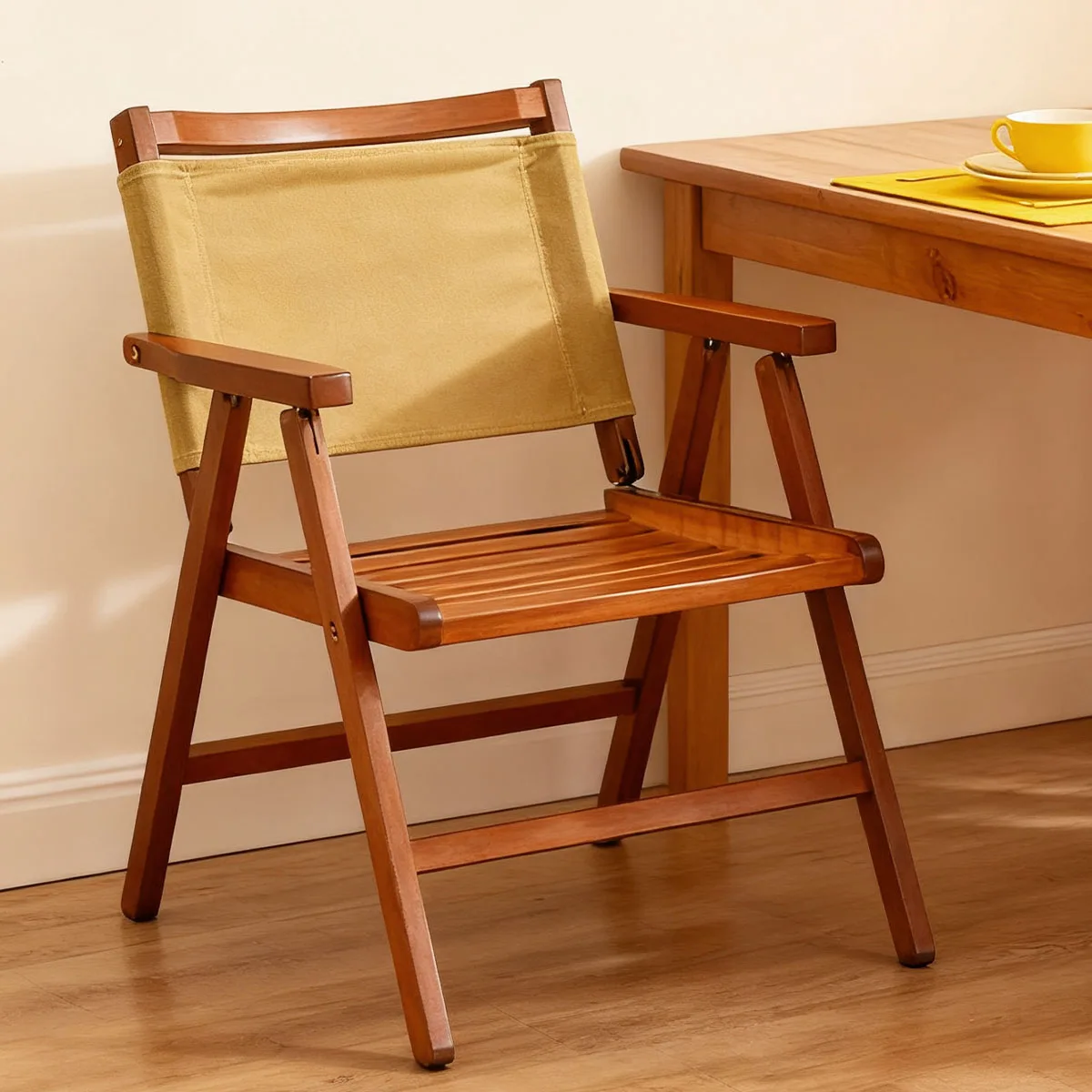 1pc Bamboo Folding Chair For Dining & Outdoor, Foldable Space-Saving Portable Chair.
1pc Bamboo Folding Chair For Dining & Outdoor, Foldable Space-Saving Portable Chair.
