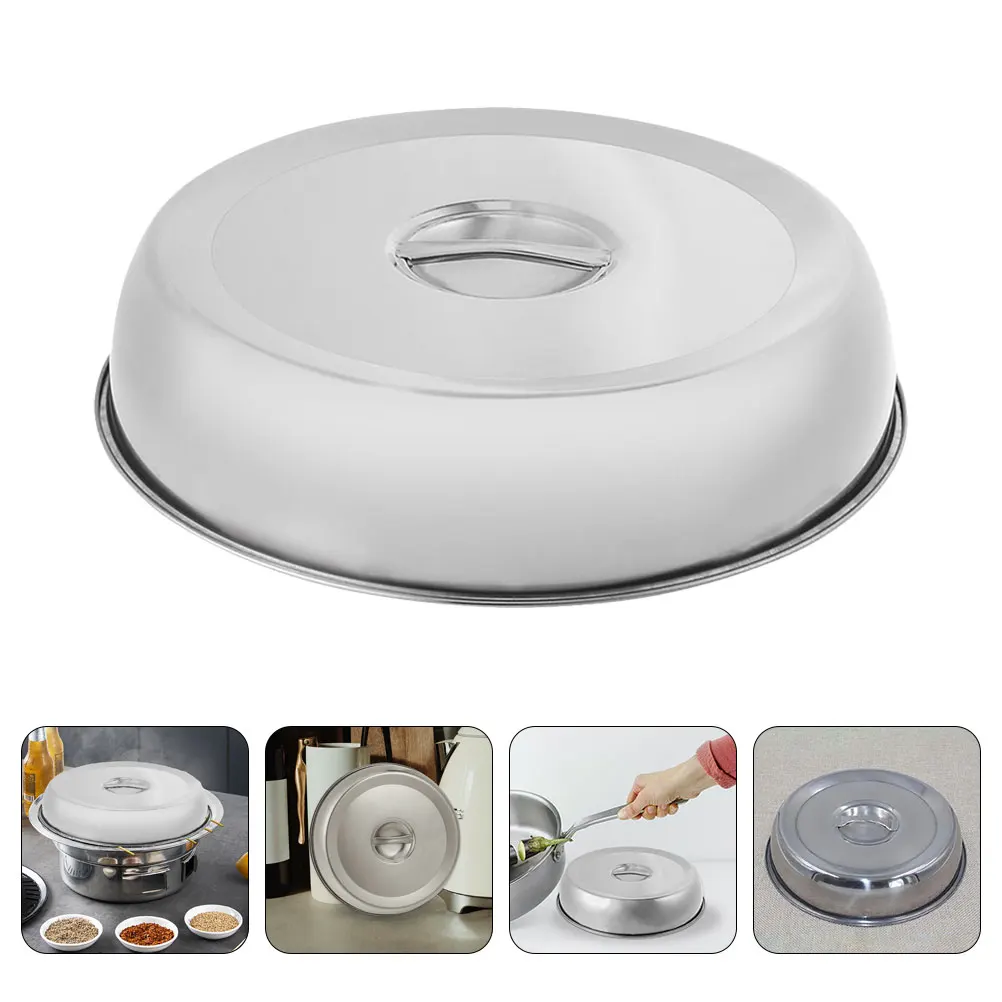 Stainless Steel Round Pot Lid BBQ Grill Cover Food Dome Kitchen Steak Lid Metal Cookware Parts Household Food Cover
Stainless Steel Round Pot Lid BBQ Grill Cover Food Dome Kitchen Steak Lid Metal Cookware Parts Household Food Cover