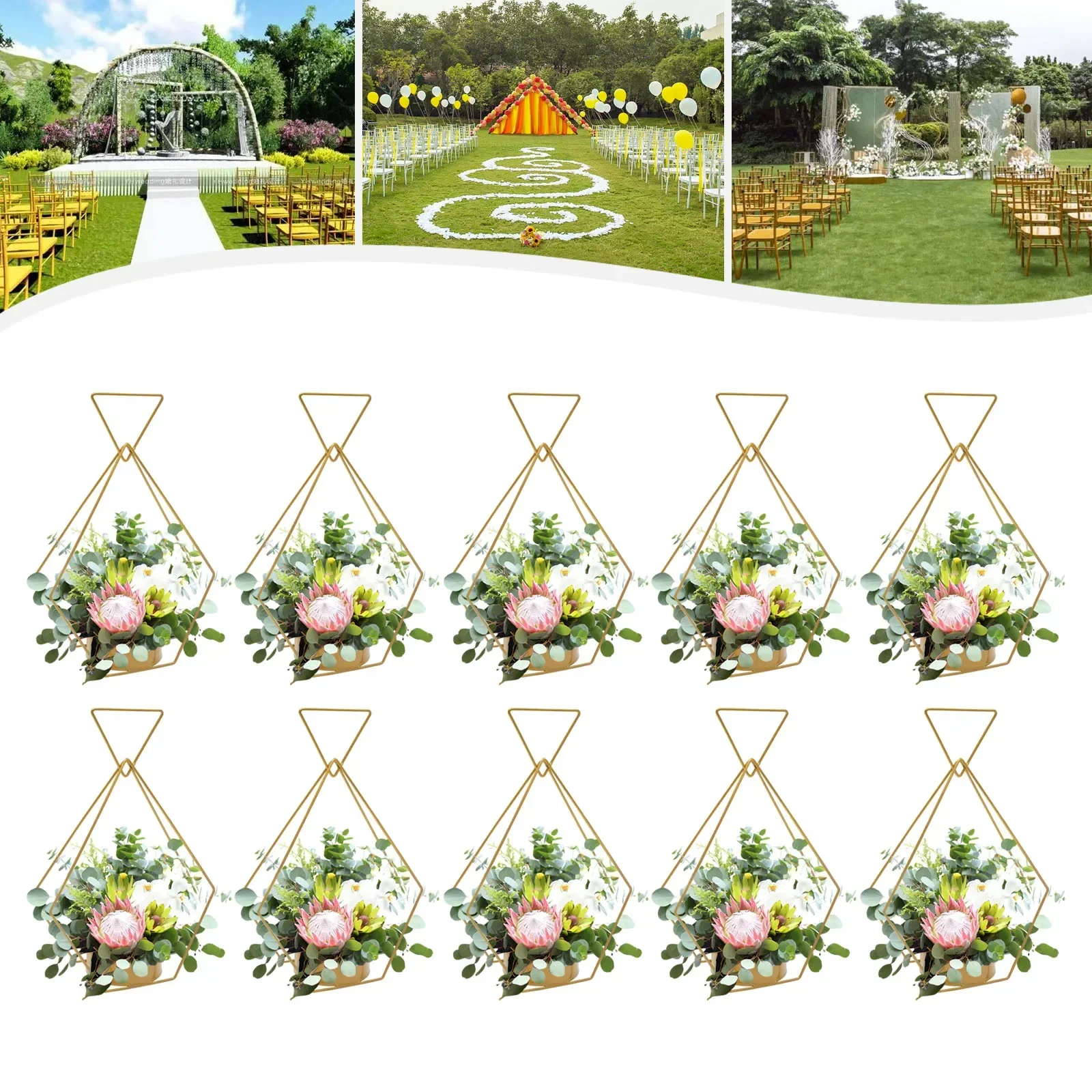 10 шт. золотые металлические вазы для элегантной свадебной вечеринки, геометрическое украшение стола
10 шт. золотые металлические вазы для элегантной свадебной вечеринки, геометрическое украшение стола