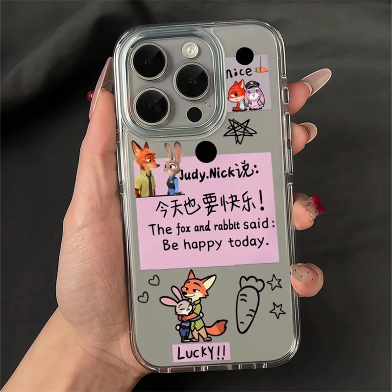 Anime Cute Be Happy Today Too Nick Wilde Judy Hopps Couple Set Case For iphon 11 12 13 14 15 16 17 Pro Max Plus Anti-fall Cover
Anime Cute Be Happy Today Too Nick Wilde Judy Hopps Couple Set Case For iphon 11 12 13 14 15 16 17 Pro Max Plus Anti-fall Cover