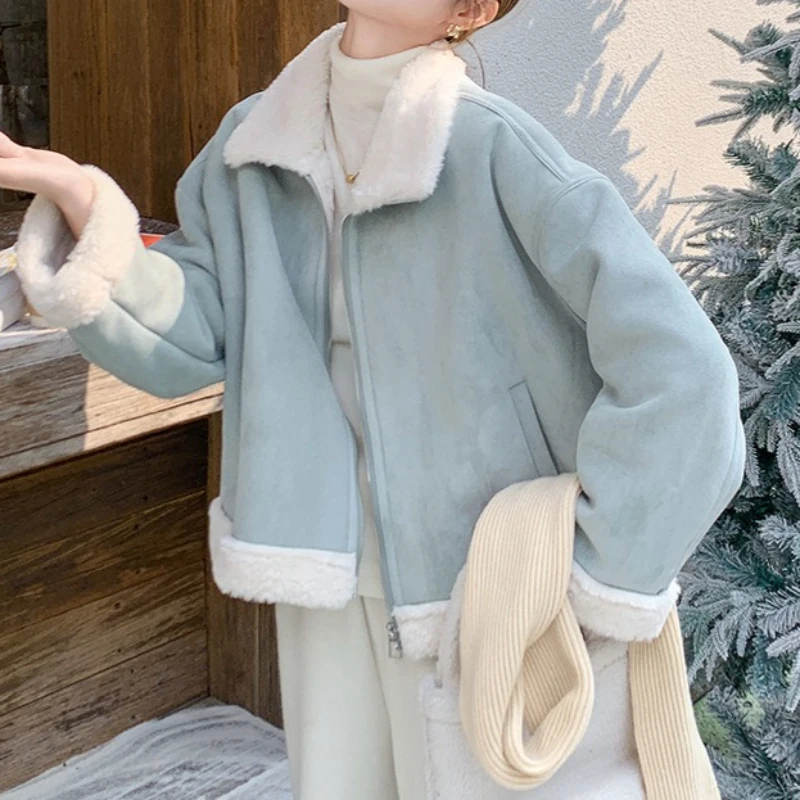 Women Parkas Coats Solid Jackets Zipper Pocket Long Sleeves Turn Down Collar Thick Loose Casual Office Lady 2025 Autumn Winter
Women Parkas Coats Solid Jackets Zipper Pocket Long Sleeves Turn Down Collar Thick Loose Casual Office Lady 2025 Autumn Winter