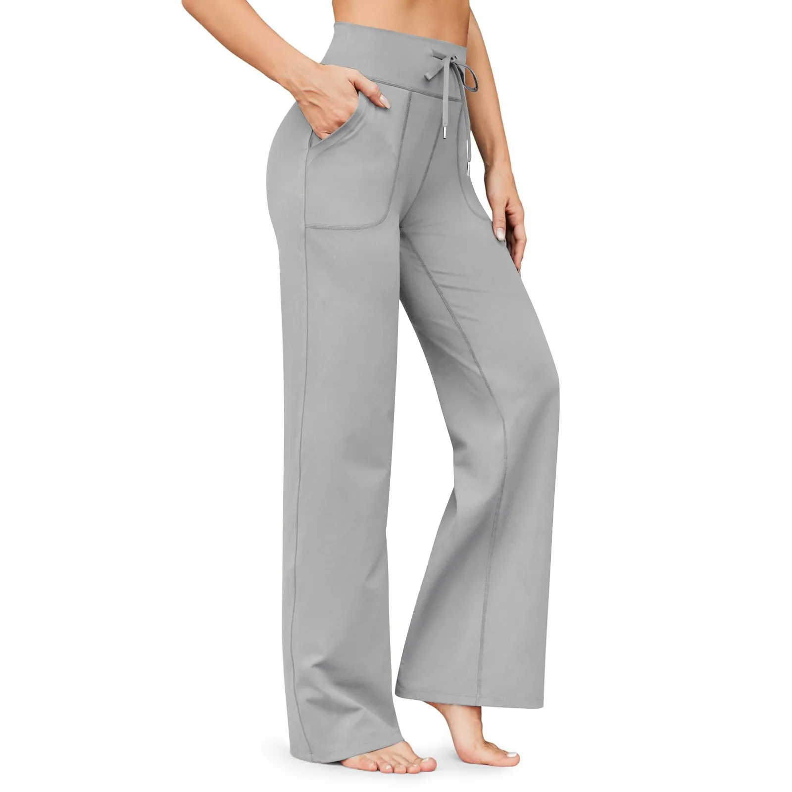 Women Yoga Pants Wide Leg Pants For ladies High Waist Sweatpants With Pockets Stretchy Pants Comfy Workout Sports Sweatpants
Women Yoga Pants Wide Leg Pants For ladies High Waist Sweatpants With Pockets Stretchy Pants Comfy Workout Sports Sweatpants
