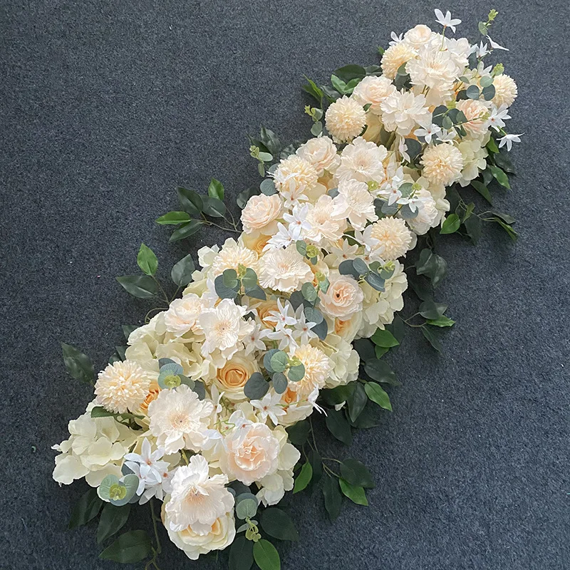 100cm Luxury White Rose Artificial Flower Row Wedding Table Centerpiece Flowers Backdrop Wall Arches Decor Party Stage Floral
100cm Luxury White Rose Artificial Flower Row Wedding Table Centerpiece Flowers Backdrop Wall Arches Decor Party Stage Floral