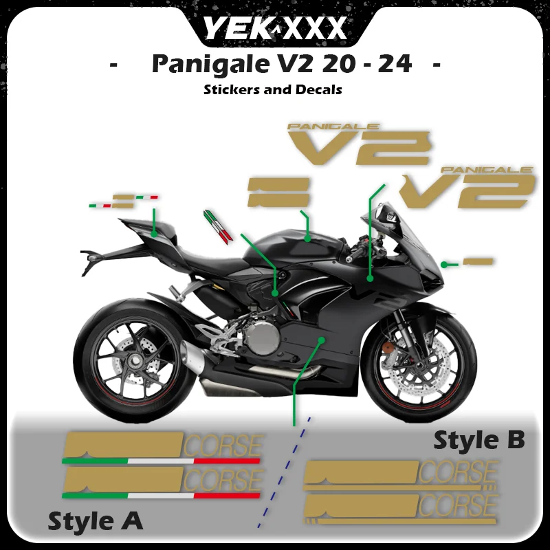 For Ducati Panigale V2 Fairing Sticker Set For 2020/2021/2023/2024 Motorcycle Models Full Vehicle Set Sticker Decal
For Ducati Panigale V2 Fairing Sticker Set For 2020/2021/2023/2024 Motorcycle Models Full Vehicle Set Sticker Decal