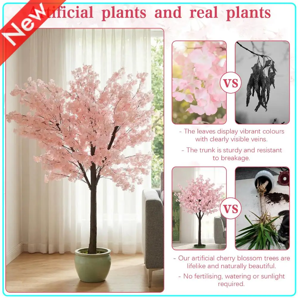 Artificial Cherry Trees Handmade Peach Blossom Tree Cherry Blossom Trees for Party Wedding Christmas Indoor Outdoor Decor
Artificial Cherry Trees Handmade Peach Blossom Tree Cherry Blossom Trees for Party Wedding Christmas Indoor Outdoor Decor
