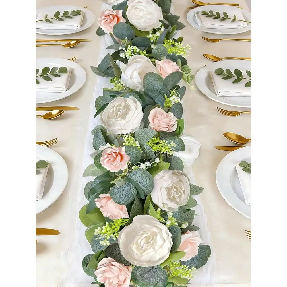 Pack 13Ft Artificial Eucalyptus Flower Garland With 16 White Peony Pink, Breath Flowers Greenery Garland Floral Vine Mantle Wed
Pack 13Ft Artificial Eucalyptus Flower Garland With 16 White Peony Pink, Breath Flowers Greenery Garland Floral Vine Mantle Wed