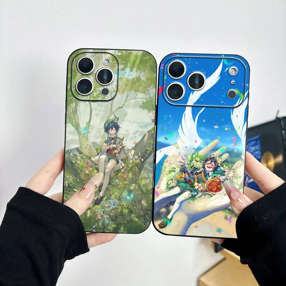 Genshin Impact Mondstadt Venti Phone Case For iPhone 17, 16,15,14,13,12,11 Plus,Pro Max, Others Soft Black Cover
Genshin Impact Mondstadt Venti Phone Case For iPhone 17, 16,15,14,13,12,11 Plus,Pro Max, Others Soft Black Cover