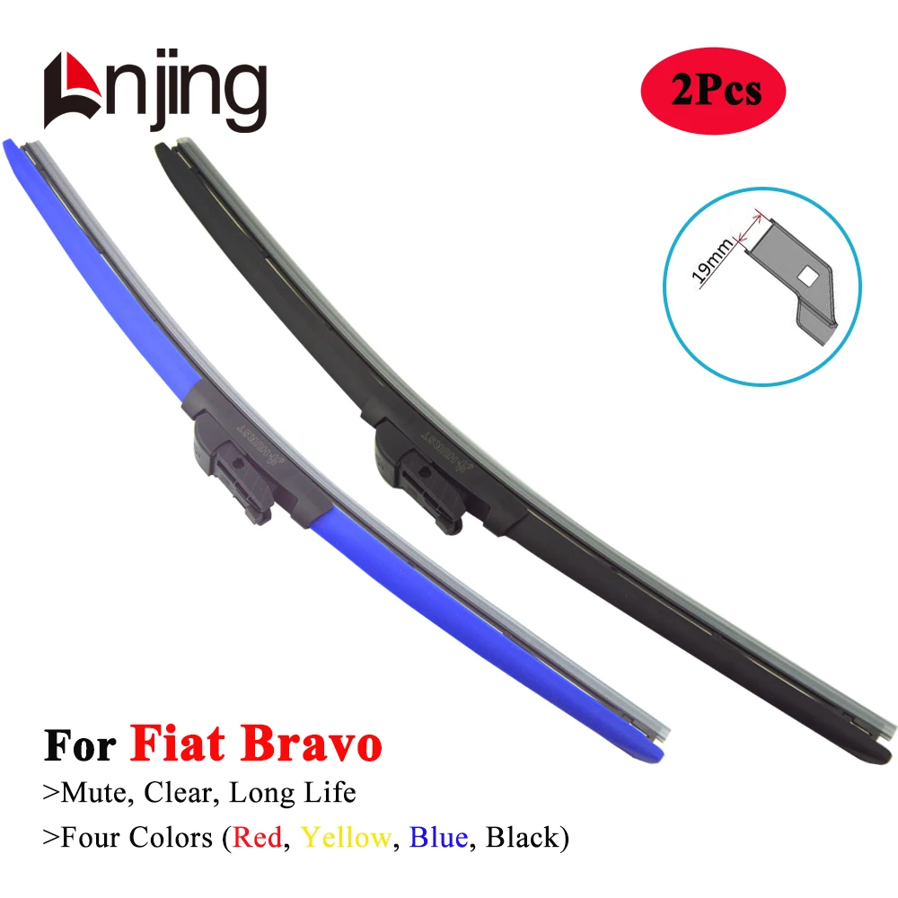 LNJING Colorful Wiper Blades for FIAT Bravo 182 198 Hatchback 1995 1998 2000 2001 2005 2007 2009 2012 2015 2016 Car Accessories
LNJING Colorful Wiper Blades for FIAT Bravo 182 198 Hatchback 1995 1998 2000 2001 2005 2007 2009 2012 2015 2016 Car Accessories