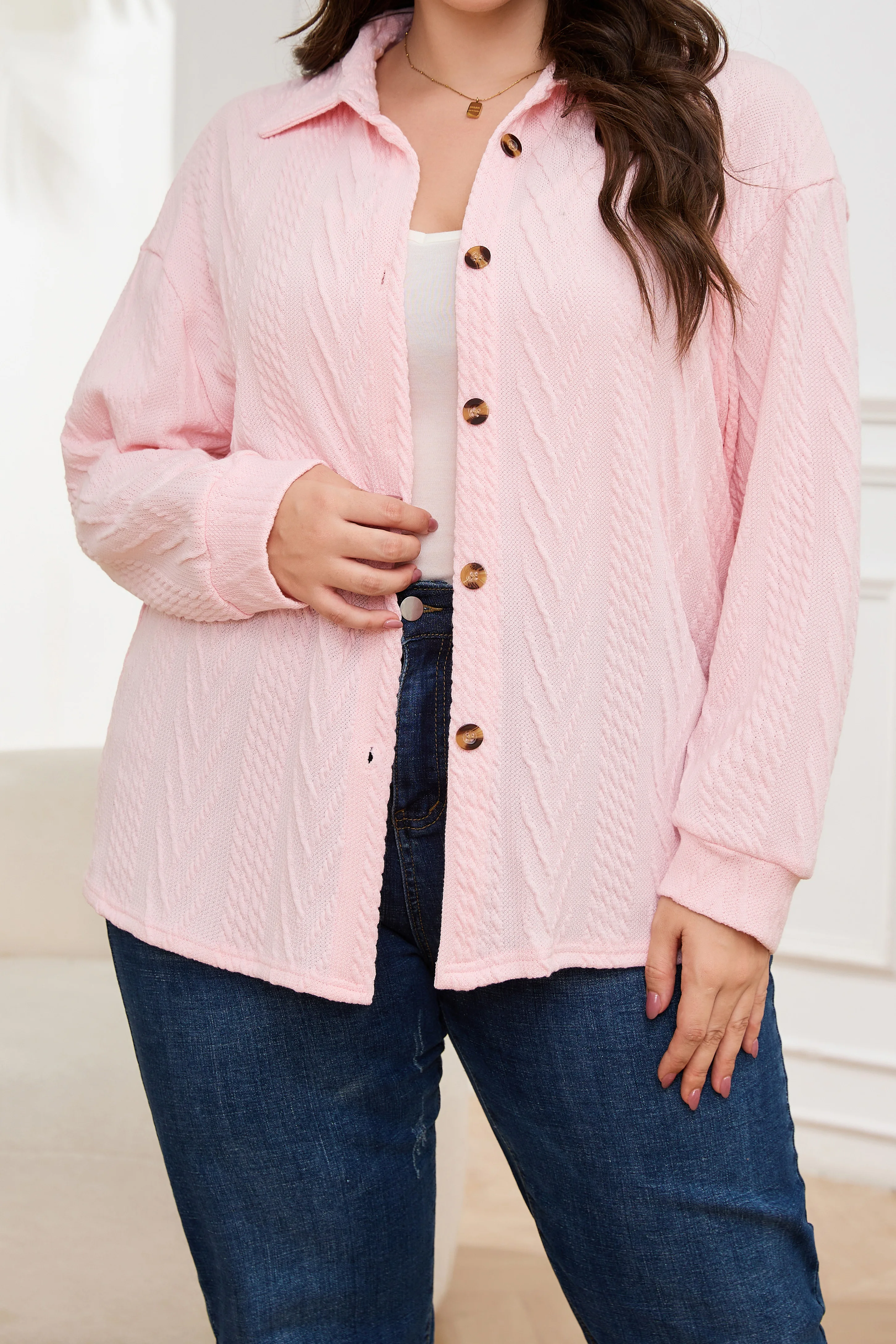 Женская трикотажная рубашка больших размеров, осенне-зимняя модная рубашка с открытыми плечами и длинными рукавами, куртка больших размеров
Женская трикотажная рубашка больших размеров, осенне-зимняя модная рубашка с открытыми плечами и длинными рукавами, куртка больших размеров