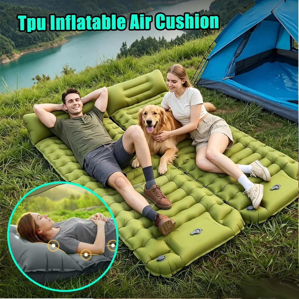 Portable Camping Sleeping Pad Ultralight Inflatable Mattress With Pillow Built In Foot Pump For Hiking Backpacking Car Travel
Portable Camping Sleeping Pad Ultralight Inflatable Mattress With Pillow Built In Foot Pump For Hiking Backpacking Car Travel
