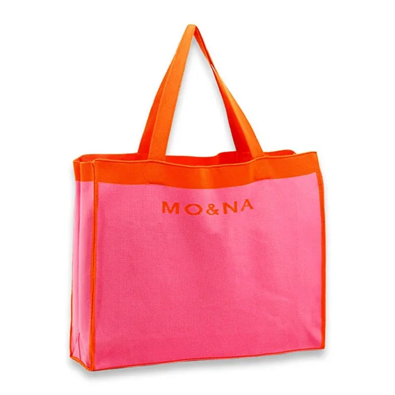 Over Large Female Fashion Knitted Soft Top-handle Tote Bag Women Vintage Korean Trend Big Capacity Contrasting Colors Handbag
Over Large Female Fashion Knitted Soft Top-handle Tote Bag Women Vintage Korean Trend Big Capacity Contrasting Colors Handbag