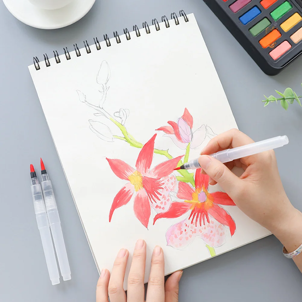 4Pcs Water Color Brush Pen Set Responsive Fine Lines Rich Color Washable Squeeze Ink Flow Adjustable for Sketching Travel
4Pcs Water Color Brush Pen Set Responsive Fine Lines Rich Color Washable Squeeze Ink Flow Adjustable for Sketching Travel