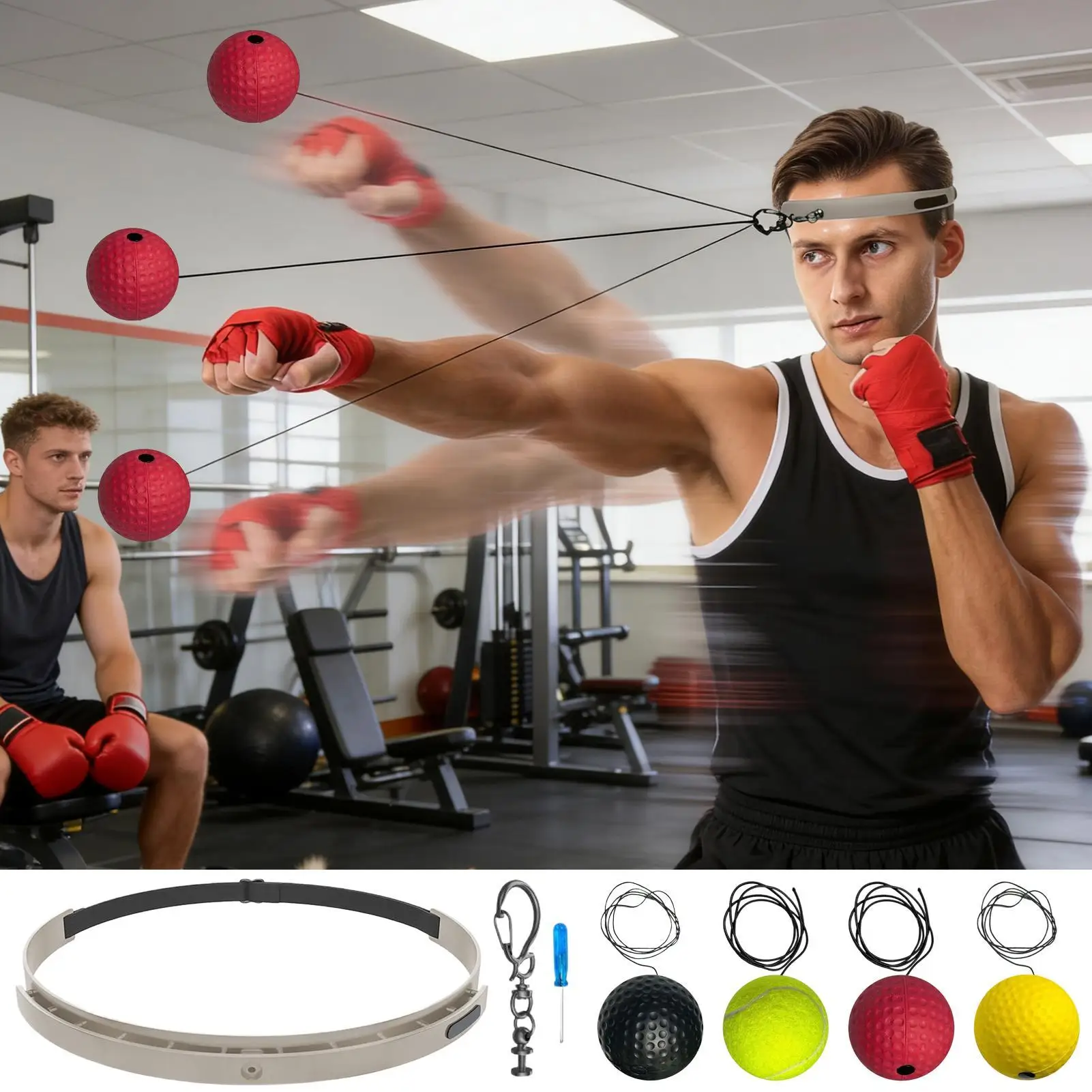 Boxing Training React Ball Punching Speed Equipment Boxing React Ball With Silicone Headband For Living Room Bedroom Dormitory
Boxing Training React Ball Punching Speed Equipment Boxing React Ball With Silicone Headband For Living Room Bedroom Dormitory