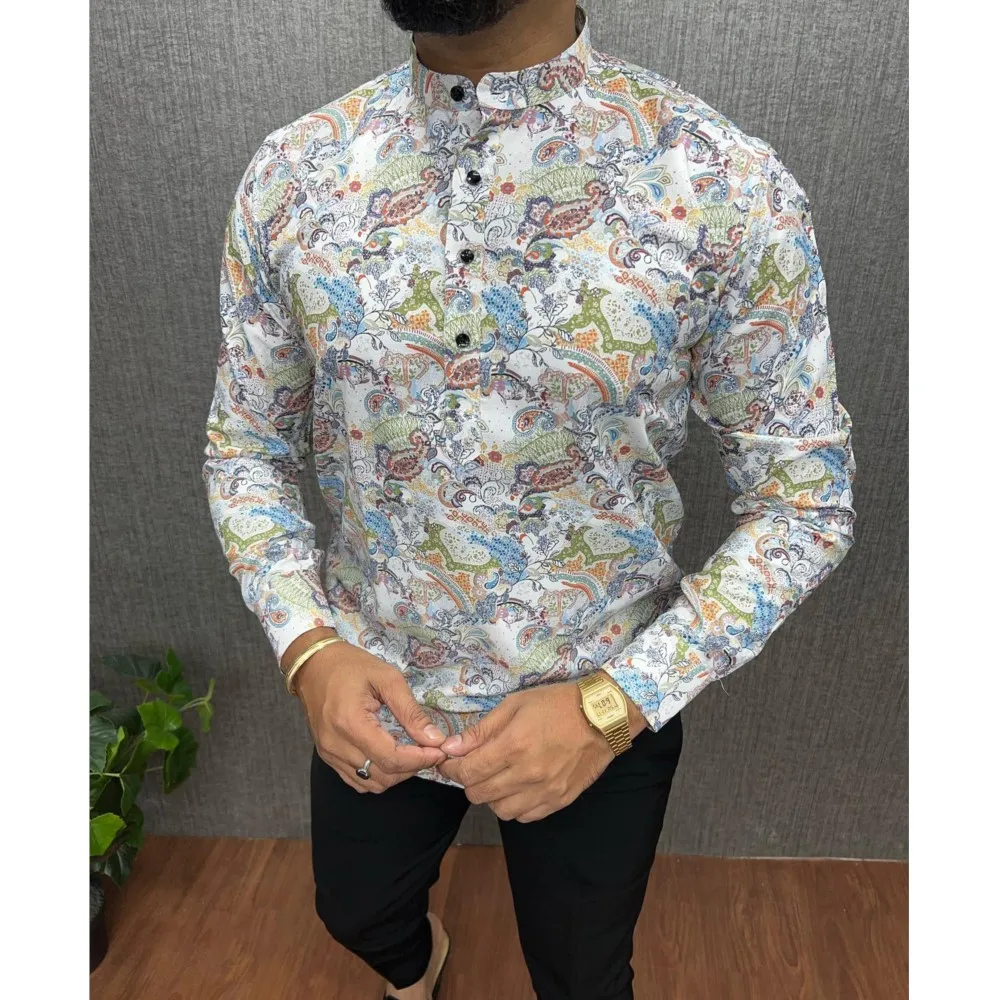 Ближневосточная версия Ближневосточный стиль Мусульманская личность Бронзовая рубашка с длинными рукавами Мусульманский национальный Ropa Musulmana Hombre
Ближневосточная версия Ближневосточный стиль Мусульманская личность Бронзовая рубашка с длинными рукавами Мусульманский национальный Ropa Musulmana Hombre