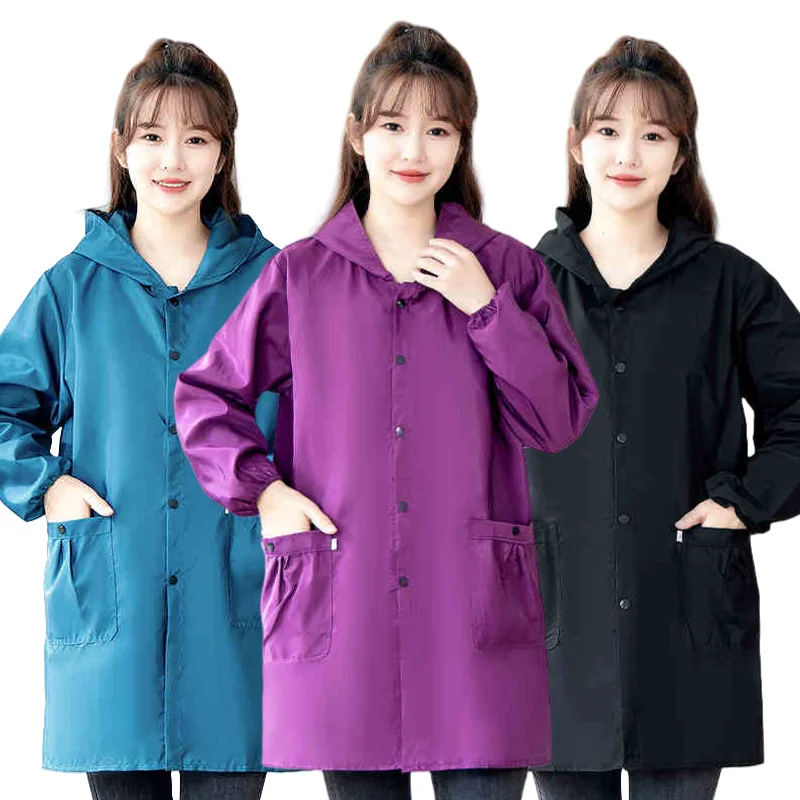 Women Waterproof Work Clothes Long Sleeve Apron Pet Grooming Clothing Pet Store Uniform Catering Gown Kitchen Oil Proof Smock
Women Waterproof Work Clothes Long Sleeve Apron Pet Grooming Clothing Pet Store Uniform Catering Gown Kitchen Oil Proof Smock