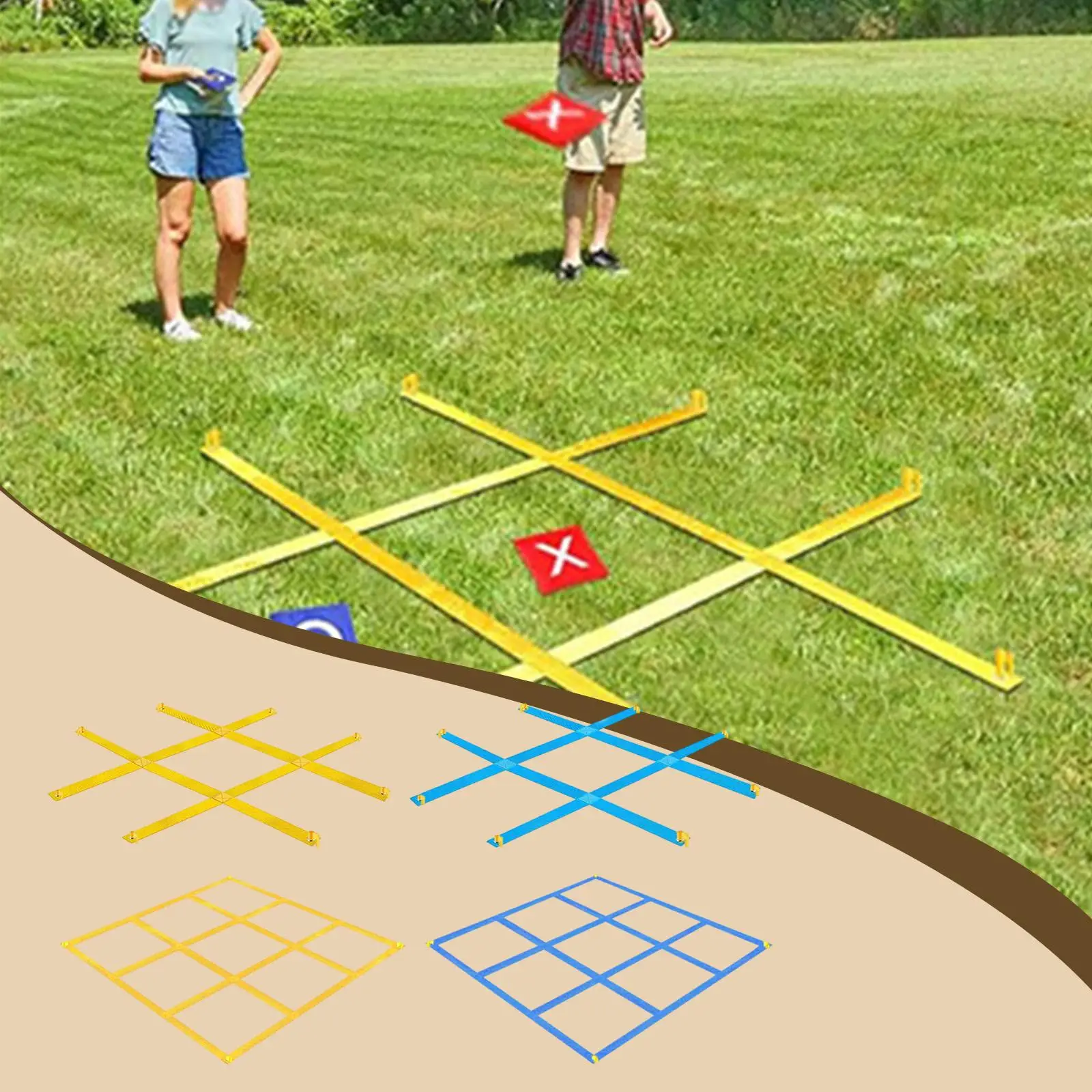 Giant Tic TAC Toe Outdoor Game Backyard Game for Park Barbecue Entertainment
Giant Tic TAC Toe Outdoor Game Backyard Game for Park Barbecue Entertainment