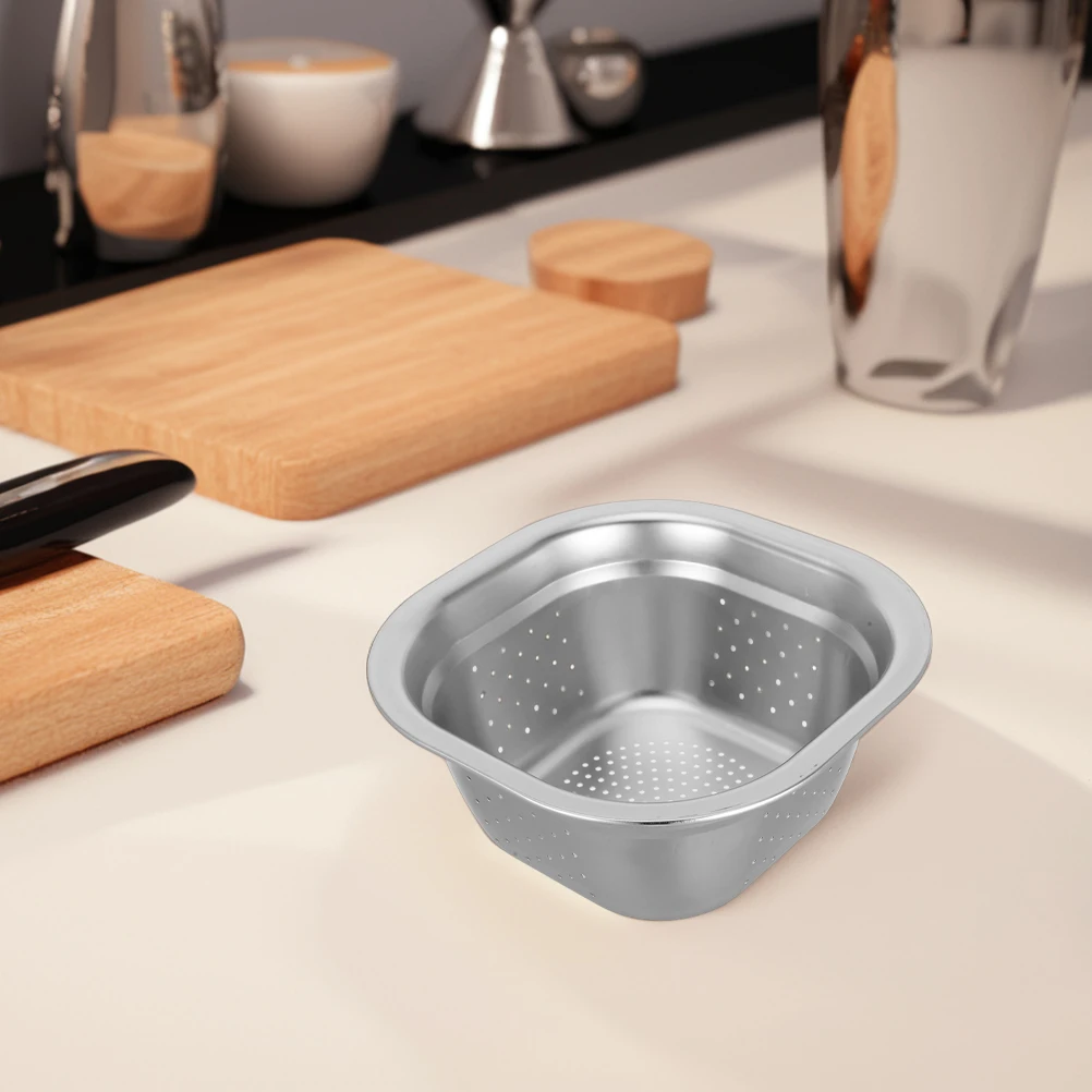 2 шт., сливная раковина из нержавеющей сталиColanderRiceWasherStrainerFruitVegetableWashingBasinPerforatedSquareMetalBasinForKitchen
2 шт., сливная раковина из нержавеющей сталиColanderRiceWasherStrainerFruitVegetableWashingBasinPerforatedSquareMetalBasinForKitchen