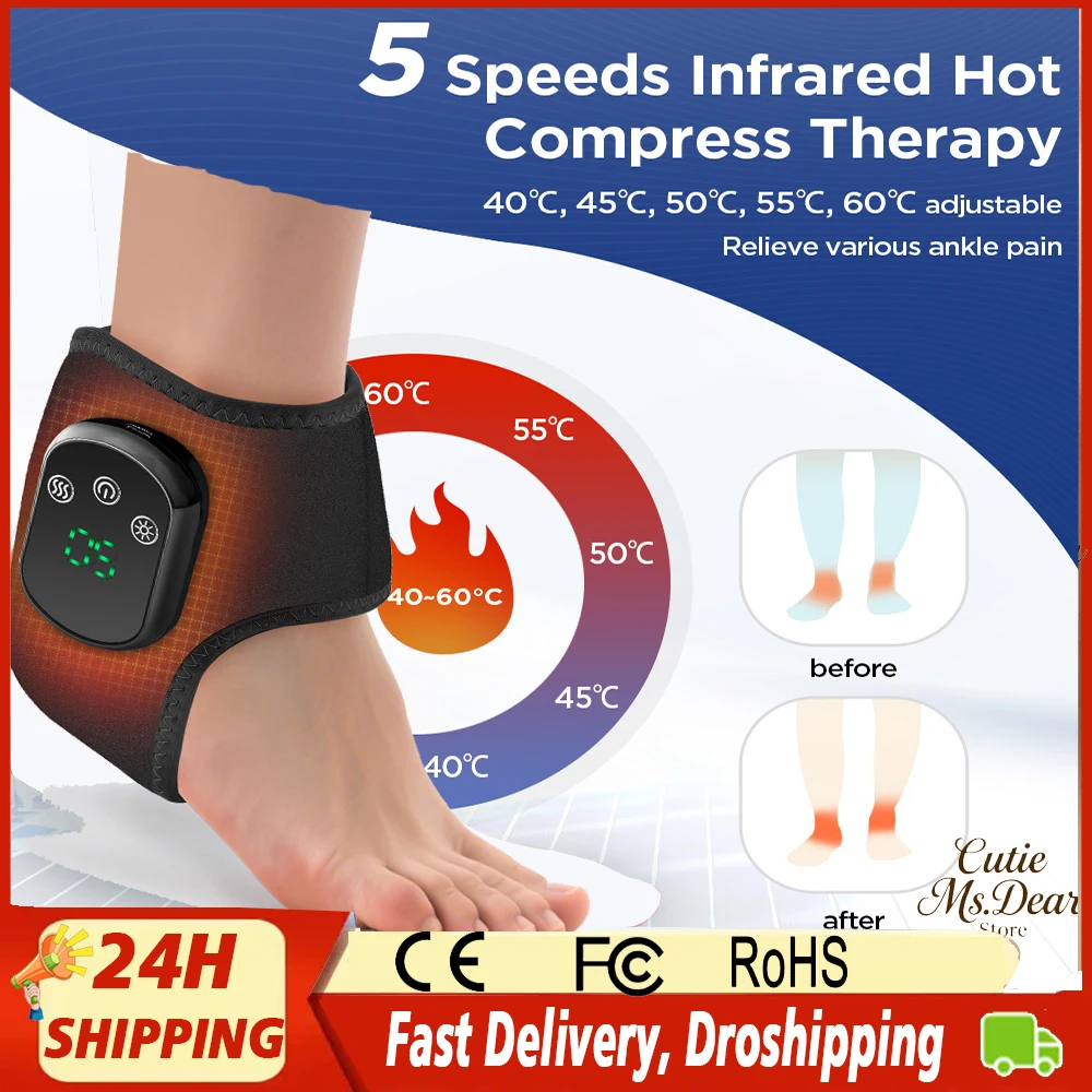 5-speed Electric infrared Foot Massager Vibration Relaxation Ankle Massager Support Muscle Fatigue Pain Relieve Ankle Protection
5-speed Electric infrared Foot Massager Vibration Relaxation Ankle Massager Support Muscle Fatigue Pain Relieve Ankle Protection