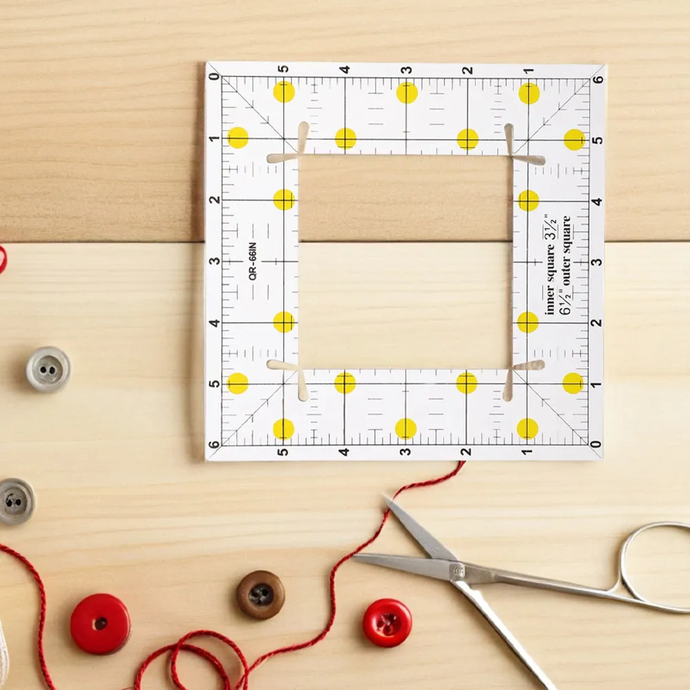 2Pcs Square Patchwork Ruler Set Clear Acrylic Quilting Ruler Hollow Center for Precise Cutting Sewing Tailor DIY Fabric Pattern
2Pcs Square Patchwork Ruler Set Clear Acrylic Quilting Ruler Hollow Center for Precise Cutting Sewing Tailor DIY Fabric Pattern
