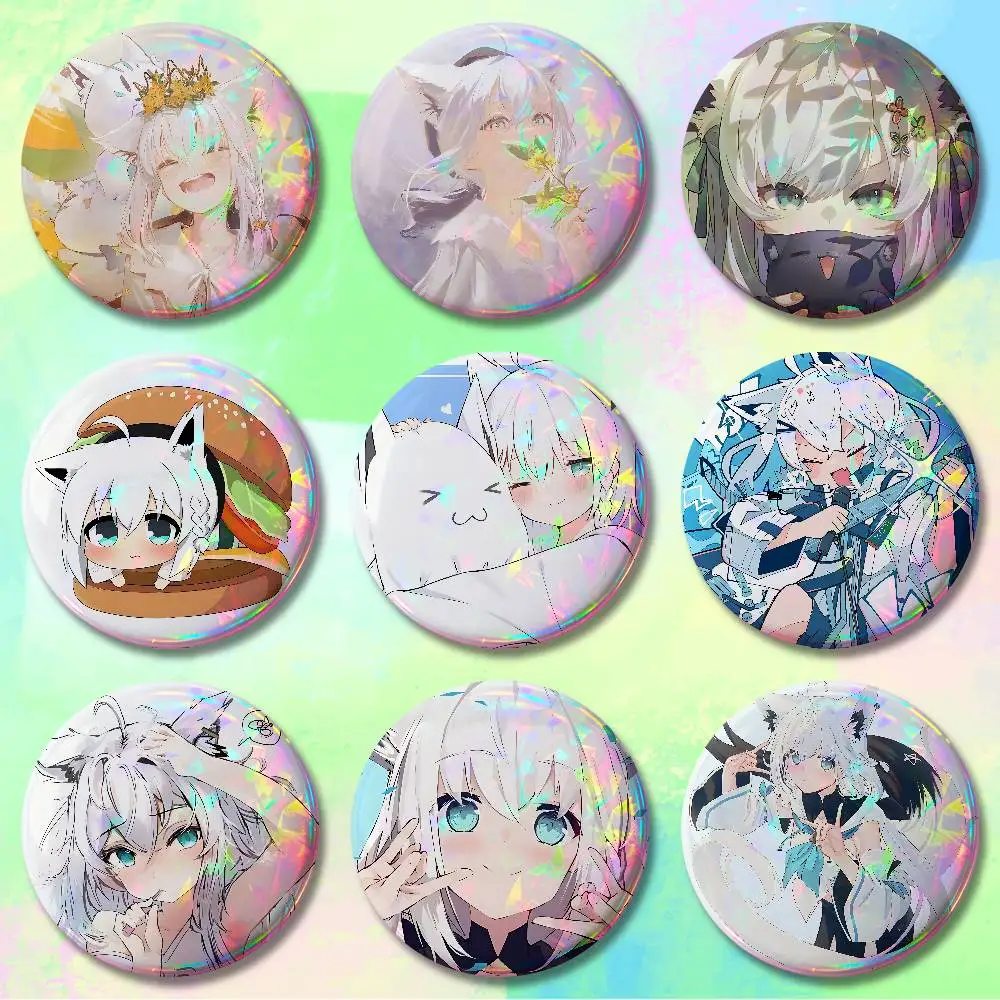 S-Shirakami Cute F-Fubuki 58mm 44mm HD Print Brooch Badges Pretty Derby Round Display Brooches Lapel Pins
S-Shirakami Cute F-Fubuki 58mm 44mm HD Print Brooch Badges Pretty Derby Round Display Brooches Lapel Pins