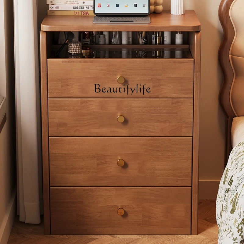 Solid wood dresser small bedroom modern simple makeup table cream wind mini flip bedside storage cabinet integrated
Solid wood dresser small bedroom modern simple makeup table cream wind mini flip bedside storage cabinet integrated