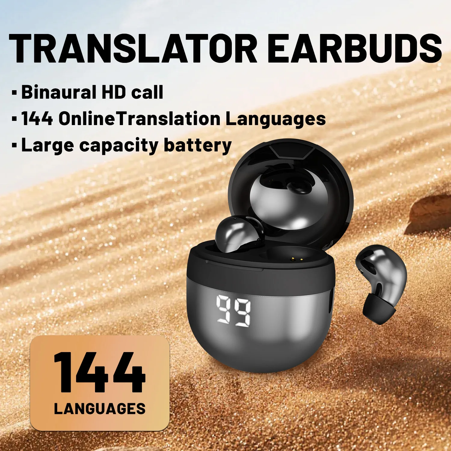 AI Language Translation Headphones Sport Wireless Bluetooth Earphone Bass Sound Quality Invisible Comfortable Wear Sleep Earbuds
AI Language Translation Headphones Sport Wireless Bluetooth Earphone Bass Sound Quality Invisible Comfortable Wear Sleep Earbuds
