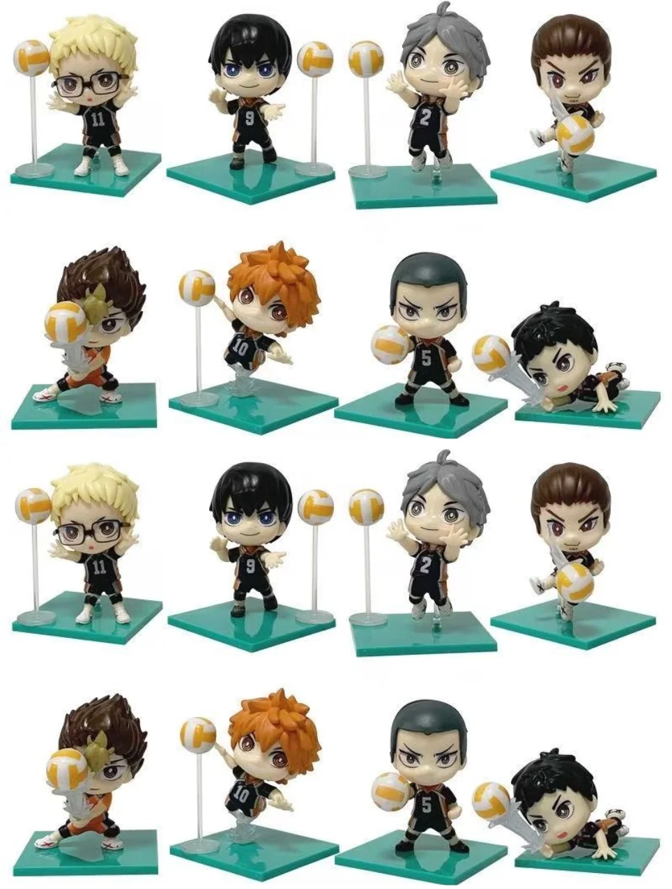 Volleyball Junior Q Version Hand-made Hot Selling Collection Model Series PVC Doll Decoration Classic Anime Character Model Toys
Volleyball Junior Q Version Hand-made Hot Selling Collection Model Series PVC Doll Decoration Classic Anime Character Model Toys