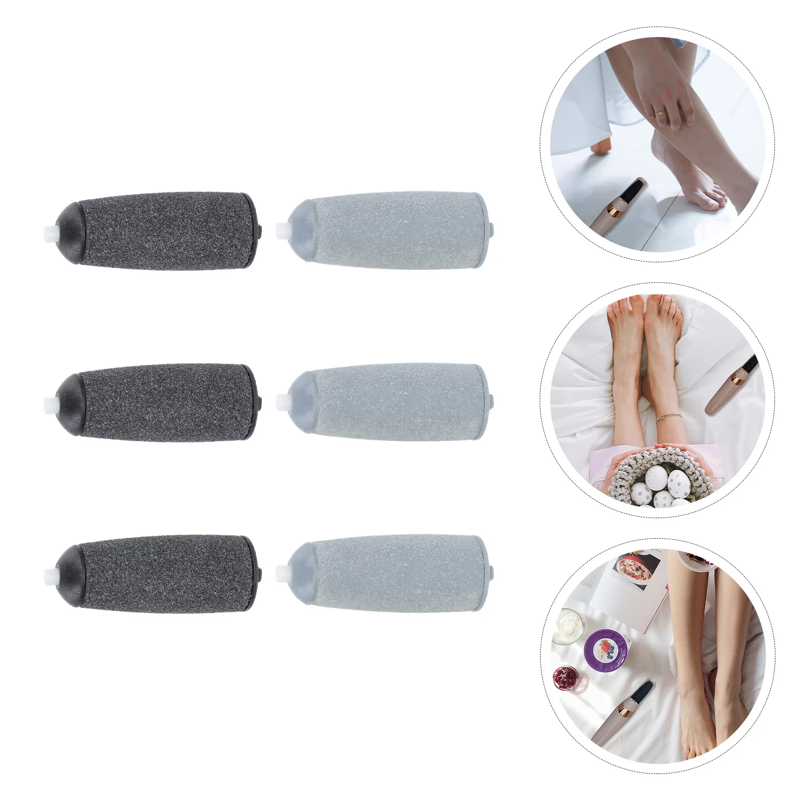 6 Pcs Foot Grinder Replacement Head Electric File Heads Rollers Grinding Rotary Tool Accessories Plastic
6 Pcs Foot Grinder Replacement Head Electric File Heads Rollers Grinding Rotary Tool Accessories Plastic