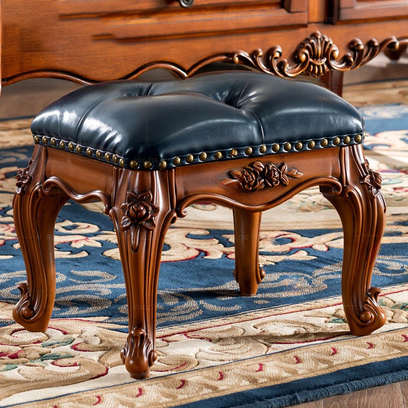 European Carved Shoe Stools American Modern Leather Pouf Ottomans Living Room Stools Home Furniture Designer Leisure Sofa Stools
European Carved Shoe Stools American Modern Leather Pouf Ottomans Living Room Stools Home Furniture Designer Leisure Sofa Stools