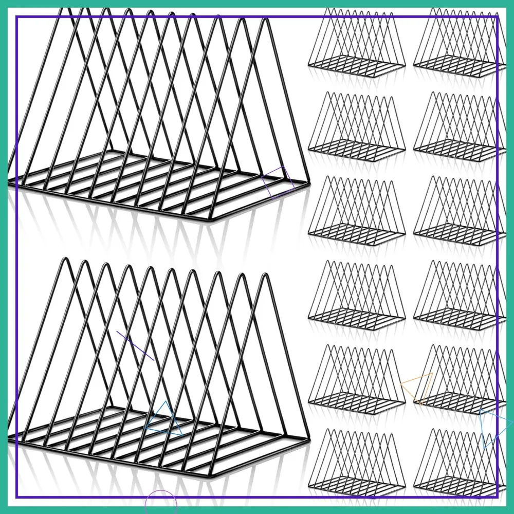 14 Pcs Triangle Magazine Holder, Metal File Organizer for Home Office Decor, Book Record Vinyl Storage Rack
14 Pcs Triangle Magazine Holder, Metal File Organizer for Home Office Decor, Book Record Vinyl Storage Rack