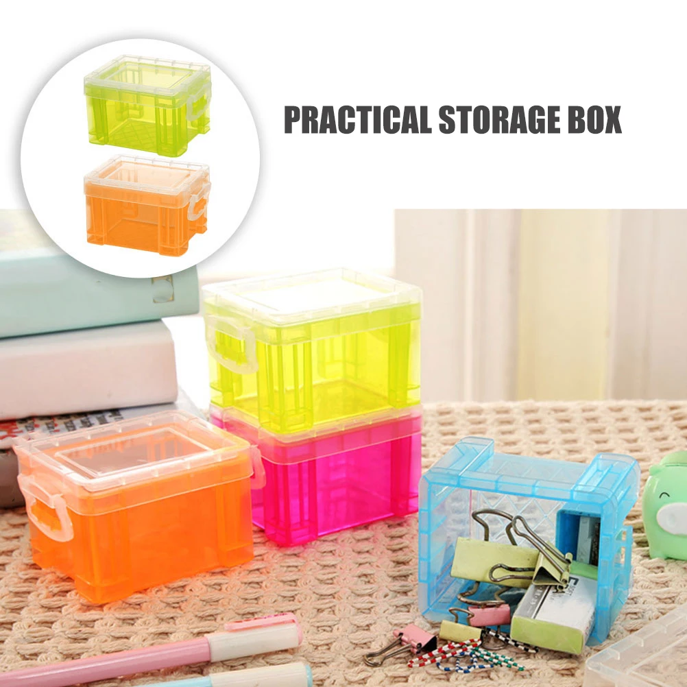 4pcs Candy Color Transparent Storage Boxes Small Desktop Mini Makeup Organizer Household Supplies Trays Desk Bins
4pcs Candy Color Transparent Storage Boxes Small Desktop Mini Makeup Organizer Household Supplies Trays Desk Bins