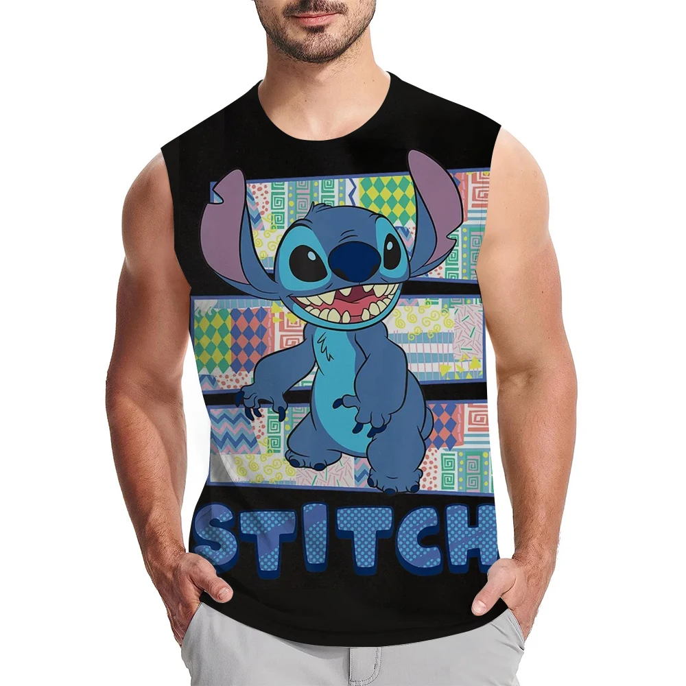 Мужской спортивный жилет без рукавов для бега, тренажерный зал, фитнес, мышечный жилет, крутая дышащая быстросохнущая футболка Disney Stitch
Мужской спортивный жилет без рукавов для бега, тренажерный зал, фитнес, мышечный жилет, крутая дышащая быстросохнущая футболка Disney Stitch