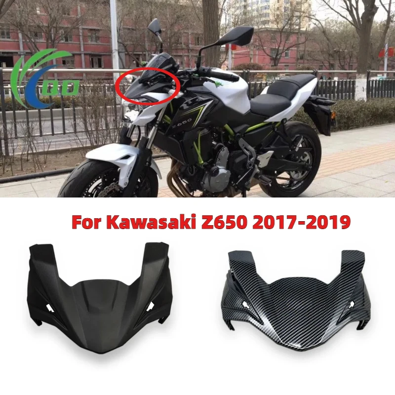 Z650 Motorcycle Carbon Fiber Look Front Winglet Upper Headlight Cover Fit For Kawasaki Z 650 2017 2018 2019 Z-650 Accessories
Z650 Motorcycle Carbon Fiber Look Front Winglet Upper Headlight Cover Fit For Kawasaki Z 650 2017 2018 2019 Z-650 Accessories