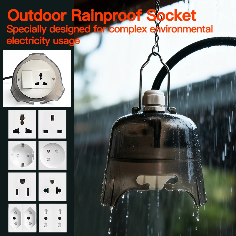 Outdoor Waterproof Electrical Socket, Rainproof Weatherproof Power Outlet, Durable Protective Cover for Garden/Patio/Outdoor Use
Outdoor Waterproof Electrical Socket, Rainproof Weatherproof Power Outlet, Durable Protective Cover for Garden/Patio/Outdoor Use