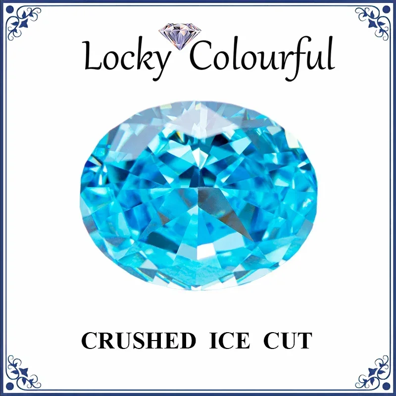 Cubic Zirconia Crushed Ice Cut Oval Shape Light Aquamarine Color Charms Beads for Diy Jewelry Making Materials No Certificate
Cubic Zirconia Crushed Ice Cut Oval Shape Light Aquamarine Color Charms Beads for Diy Jewelry Making Materials No Certificate