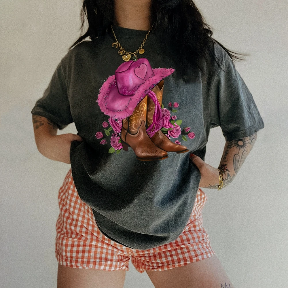Denim Boots Print Style T-Shirt Unisex Fit Vintage Summer Short Sleeve Trendy Fashion Oversized 15 Colors High Quality Tops
Denim Boots Print Style T-Shirt Unisex Fit Vintage Summer Short Sleeve Trendy Fashion Oversized 15 Colors High Quality Tops