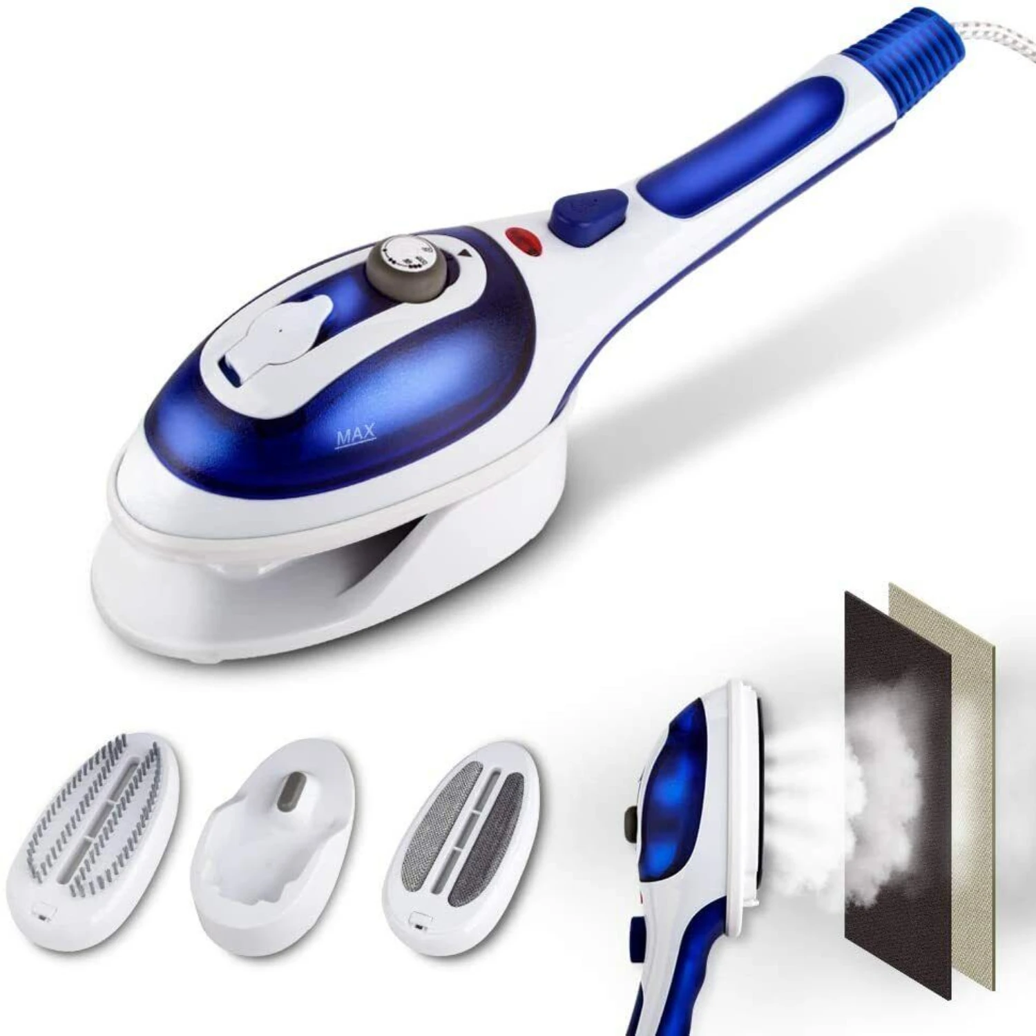 Effortless, Powerful, and Portable Dual Brush Garment Steamer - Perfect for Gentle Fabric Care at Home or on Travel, Versatile a
Effortless, Powerful, and Portable Dual Brush Garment Steamer - Perfect for Gentle Fabric Care at Home or on Travel, Versatile a