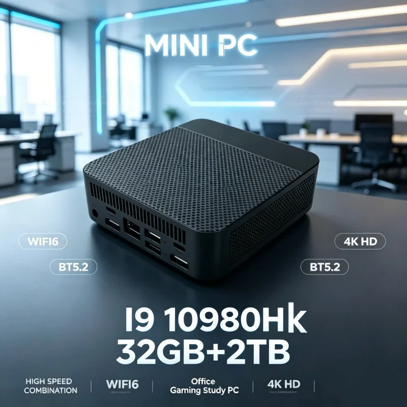 Majestically Refurbished 2026 Shining Kestrel MINI PC Integrated Decked With Core I9 10980HK Mammoth RAM 1TB SSD WIFI 6 BT5.2 4K
Majestically Refurbished 2026 Shining Kestrel MINI PC Integrated Decked With Core I9 10980HK Mammoth RAM 1TB SSD WIFI 6 BT5.2 4K