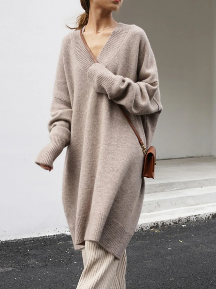 Womens Clothing Sweater Long Sleeve Top 2023 New Autumn Winter Solid Pullovers V-Neck Casual Knitwears Warm Jumpers Tops
Womens Clothing Sweater Long Sleeve Top 2023 New Autumn Winter Solid Pullovers V-Neck Casual Knitwears Warm Jumpers Tops