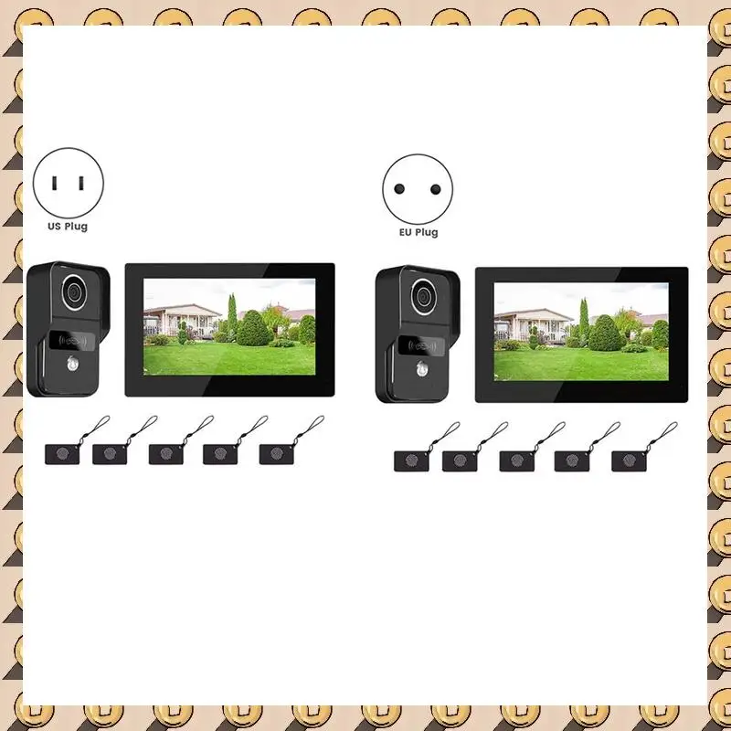7 Inch 1080P Wifi 2-Wire Intercom Door Bell Video Intercom System Touch Monitor Forhome Security US Plug
7 Inch 1080P Wifi 2-Wire Intercom Door Bell Video Intercom System Touch Monitor Forhome Security US Plug