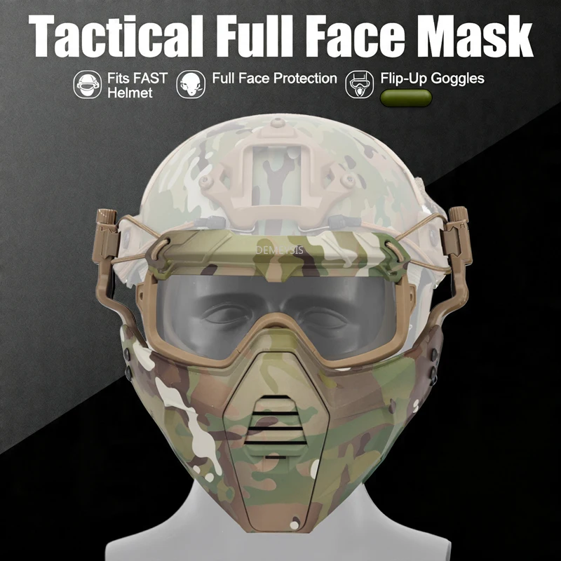 Tactical Paintball Mask Goggles Set Full Protection CS Airsoft Shooting Sports Masks Hunting Combat Training Gear
Tactical Paintball Mask Goggles Set Full Protection CS Airsoft Shooting Sports Masks Hunting Combat Training Gear