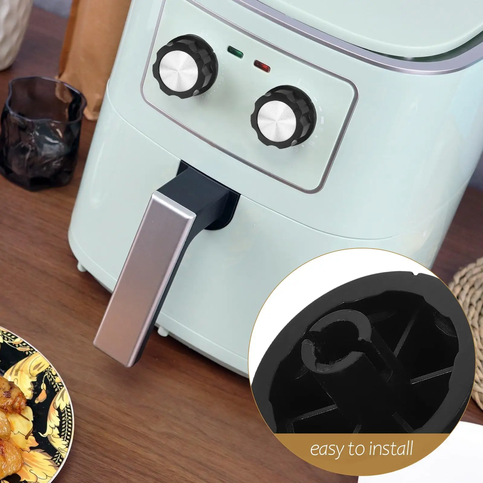 Air Fryer Button Microwave Oven Knobs Timer Switch Stove Gas Electric Replacement Parts Heat Resistant Stylish Appearance Easy
Air Fryer Button Microwave Oven Knobs Timer Switch Stove Gas Electric Replacement Parts Heat Resistant Stylish Appearance Easy