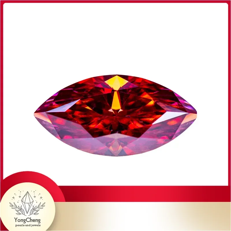 Moissanite Stone Gemstone Marquise Cut Watermelon Red Color Lab Grown Diamond Charms Woman Jewel Making With GRA Certificate
Moissanite Stone Gemstone Marquise Cut Watermelon Red Color Lab Grown Diamond Charms Woman Jewel Making With GRA Certificate