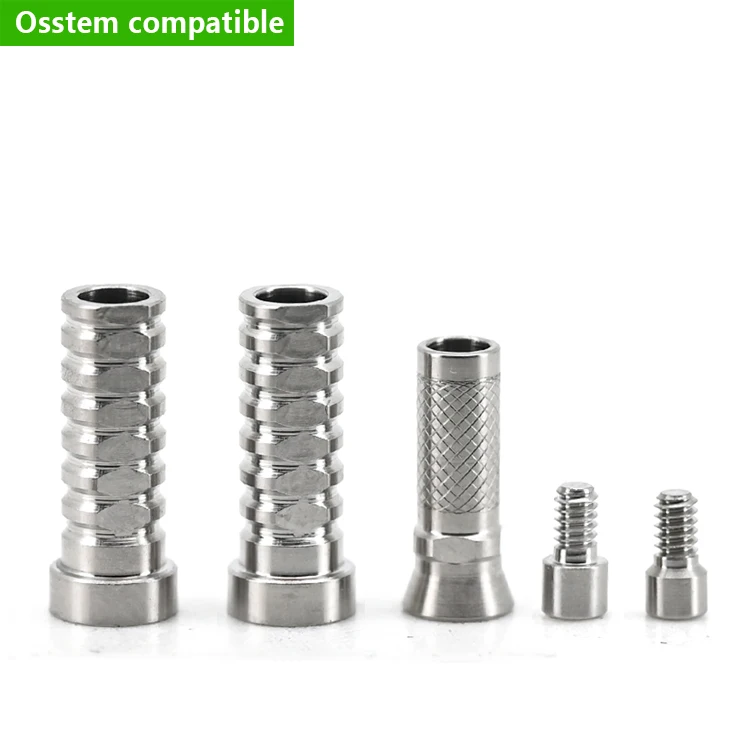 Osstem Compatible Multi-Unit Temporary Abutment Titanium Cylinder with Screw CAD/CAM Convertible for Dental Implant Crown Bridge
Osstem Compatible Multi-Unit Temporary Abutment Titanium Cylinder with Screw CAD/CAM Convertible for Dental Implant Crown Bridge