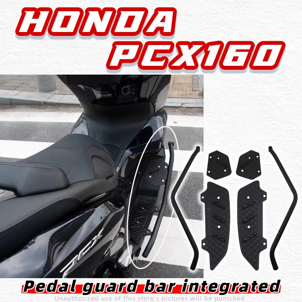 For Honda 25 PCX160 modified aluminum alloy pedal stainless steel guard bar integrated insurance anti-fall bar
For Honda 25 PCX160 modified aluminum alloy pedal stainless steel guard bar integrated insurance anti-fall bar