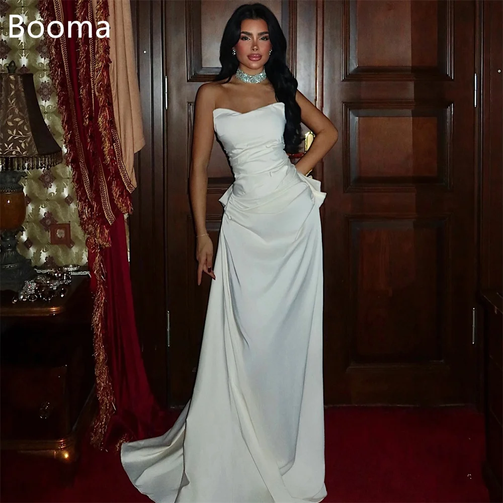 Booma Mermaid Elegant Strapless Pleat Wedding Dresses Simple Corset Sleeveless Long Brides Gown Custom Made 2025
Booma Mermaid Elegant Strapless Pleat Wedding Dresses Simple Corset Sleeveless Long Brides Gown Custom Made 2025