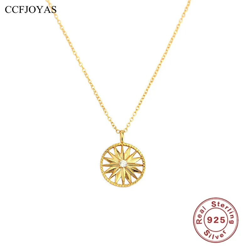 CCFJOYAS European and American Geometric Round Pendant Necklace for Women 925 Sterling Silver Star niche design collarbone Chain
CCFJOYAS European and American Geometric Round Pendant Necklace for Women 925 Sterling Silver Star niche design collarbone Chain